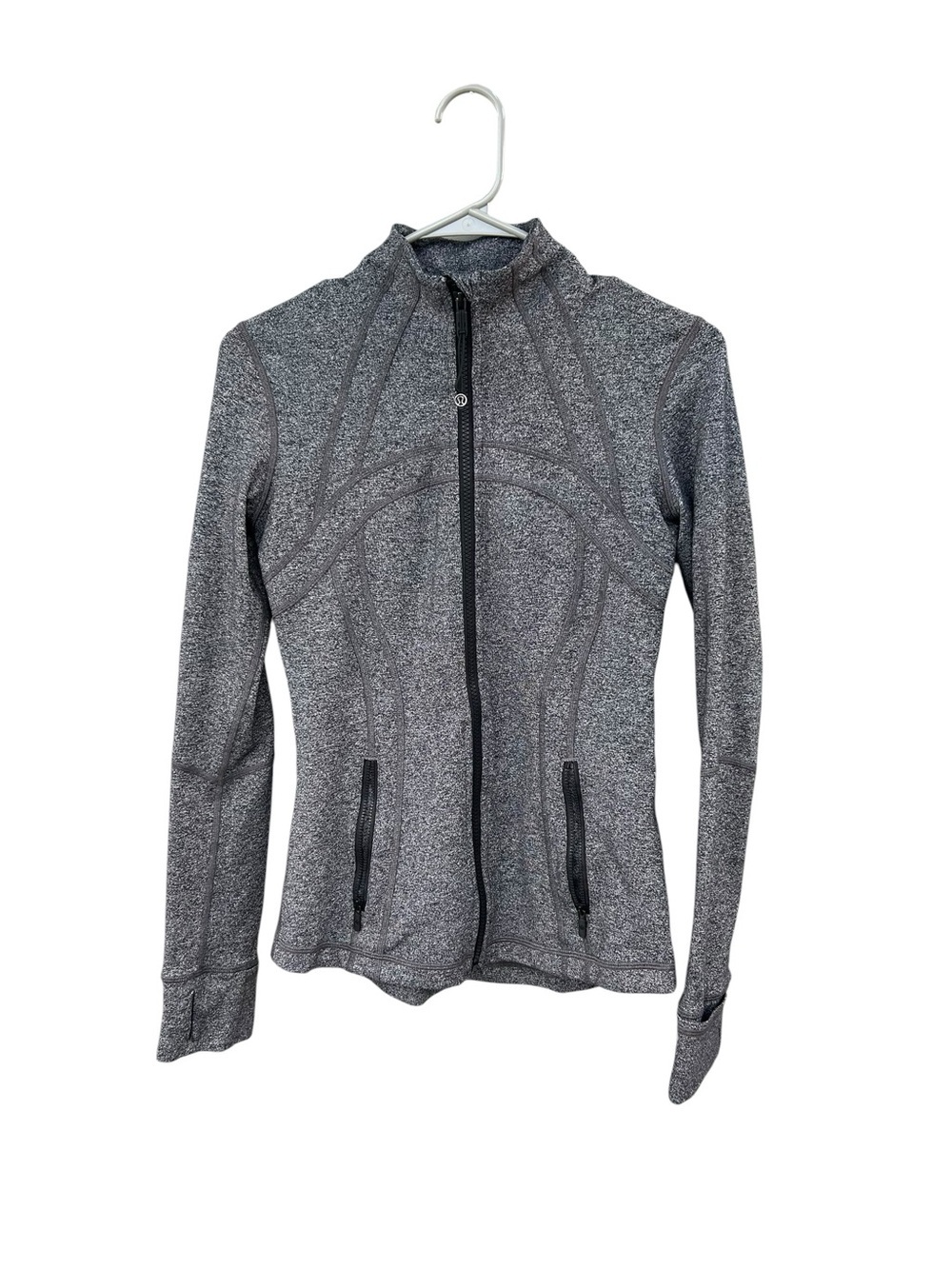 Lululemon Define Zip-Up Active Jacket - Heathered Grey - Size 6 - Luon - Yoga - Picture 3 of 14